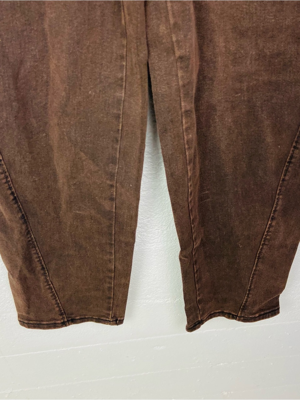 NWT Time and Tru Women’s Brown High Rise barrew Jeans size 12 - Picture 5 of 14